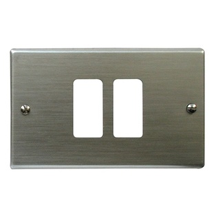PLACCA ALLUMINIO ANODIZZATO PAGLIERINO TIPO MAGIC 2 POSTI