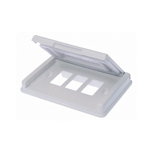 PLACCA FAEG AUTOPORTANTE CON SPORTELLO A FINESTRA CON MOLLA 3 POSTI IP55