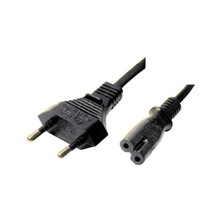 CAVO ALIMENTAZIONE DA SPINA 10A 2 POLI EUROPEA A PRESA IEC320 C7 - 1.5MT.