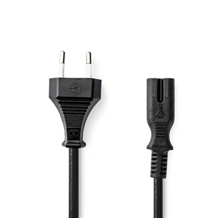 CAVO ALIMENTAZIONE NEDIS  DA SPINA 10A A PRESA IEC320 C7 - 1.5MT.