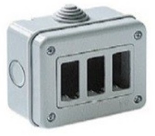 SCATOLA FAEG PER  GEWISS SYSTEM E CON ADATTATORE TIPO MAGIC IP40 3 POSTI