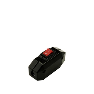 INTERRUTTORE PASSANTE BIPOLARE 2A 250V TASTO A BILANCIERE 0/1 NERO