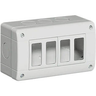 SCATOLA PER GEWISS SYSTEM E CON ADATTATORE TIPO MAGIC IP40 4 POSTI
