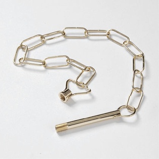 CATENA AD ANELLI PICCOLI OTTONE 60 CM