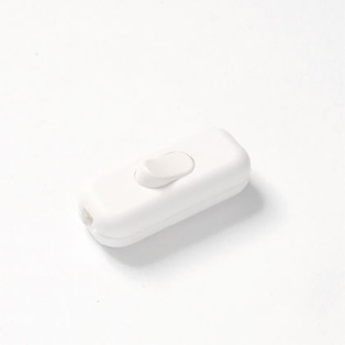 INTERRUTTORE PASSANTE 2A 250V TASTO A BILANCIERE BIANCO
