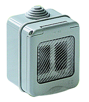 SCATOLA FAEG STAGNA PER GEWISS SYSTEM E CON ADATTATORE TIPO MAGIC IP55 2 POSTI 