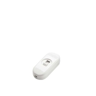 INTERRUTTORE PASSANTE 2A 250V TASTO A SLITTA BIANCO