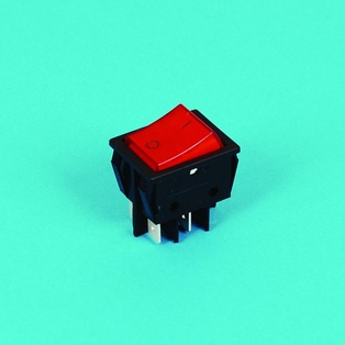 INTERRUTTORE BIPOLARE INCASSO C/LAMPAD.ROSSA  FAI