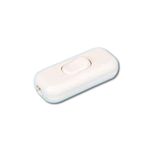 INTERRUTTORE FAI PASSANTE BIPOLARE 2A 250V TASTO A BILANCIERE BIANCO 