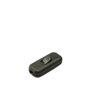 INTERRUTTORE PASSANTE BIPOLARE 2A 250V TASTO A BILANCIERE NERO