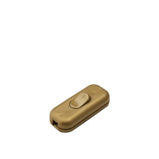 INTERRUTTORE PASSANTE BIPOLARE 2A 250V TASTO A BILANCIERE ORO