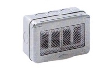 SCATOLA FAEG STAGNA PER GEWISS SYSTEM E CON ADATTATORE TIPO MAGIC IP55 4 POSTI 