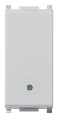 FRUTTO VIMAR PULSANTE UNIPOLARE 10A DA INCASSO 10/16A 250V SERIE PLANA SILVER