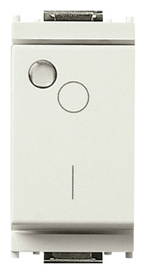 FRUTTO VIMAR INTERRUTTORE BIPOLARE LUMINOSO 16A DA INCASSO  SERIE IDEA BIANCO