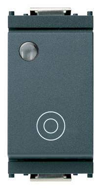 FRUTTO VIMAR PULSANTE LUMINOSO 10A 250V SERIE IDEA GRIGIO