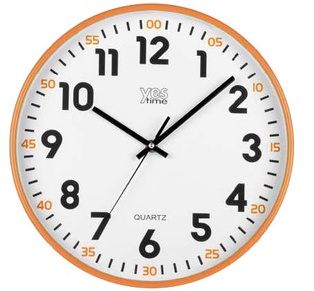 OROLOGIO PARETE ABS YESTIME ARANCIONE LOWELL **