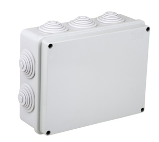 SCATOLA STAGNA DI DERIVAZIONE RETTANGOLARE CON COPERCHIO A VITE IP55 190X140X70
