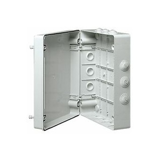 SCATOLA FAEG STAGNA DI DERIVAZIONE RETTANGOLARE CON COPERCHIO A VITE  1/4 DI GIRO IP55 300X22X120