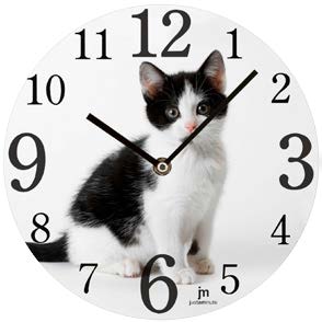 OROLOGIO PARETE VETRO ROTONDO 33CM LOWELL