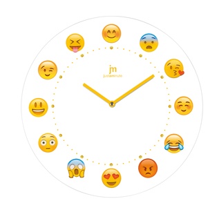 OROLOGIO PARETE VETRO ROTONDO 38CM LOWELL