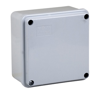 SCATOLA STAGNA A PARETI LISCE QUADRATA CON COPERCHIO A VITI IP56 100X100X50