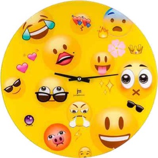 OROLOGIO PARETE VETRO ROTONDO 38CM LOWELL