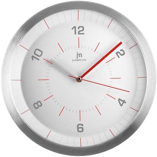 OROLOGIO PARETE QUARZO IN ALLUMINIO 35CM ROSSO LOWELL