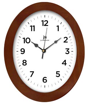 OROLOGIO PARETE LEGNO OVALE NOCE LOWELL