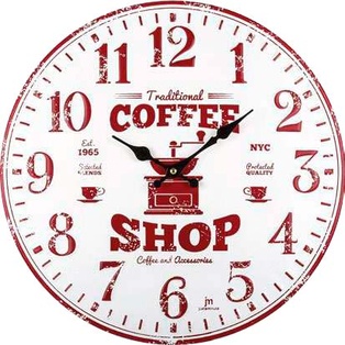 OROLOGIO  PARETE BOMBATO METALLO DIAM.40CM LOWELL