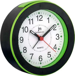 SVEGLIA QUARZO MOVIMENTO CONTINUO TONDA VERDE LOWELL