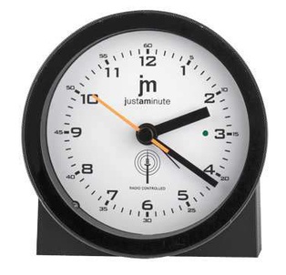 SVEGLIA QUARZO RADIO CONTROLLATA NERA LOWELL