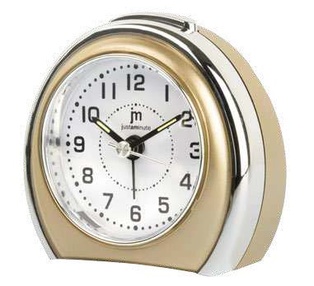 SVEGLIA QUARZO MOVIMENTO CONTINUO DORATA LOWELL **