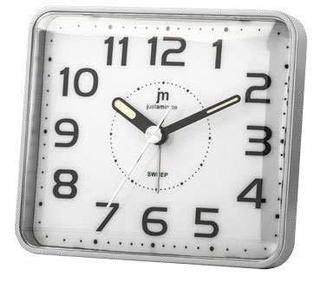 SVEGLIA QUARZO MOV. CONT. DOP LUCE- SILVER