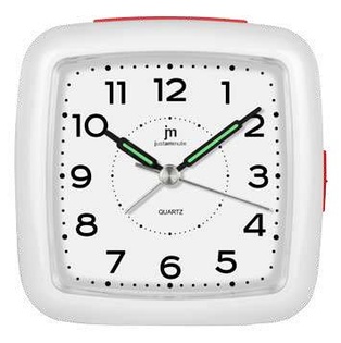 SVEGLIA QUARZO MOV. SINCRO - BIANCO-ROSSO