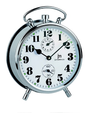 SVEGLIA CARICA MECCANICA SILVER LOWELL