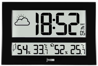OROLOGIO PARETE RADIOC. METEO NERO LOWELL
