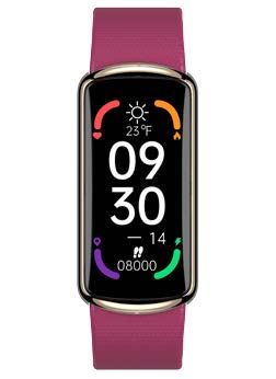 SMART WATCH BRACELET DIG. IP68 ROSA GOLD/VIOLA
