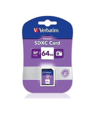 SECURE DIGITAL SDXC  64 GB  CLASS 10   466X  VERBATIM