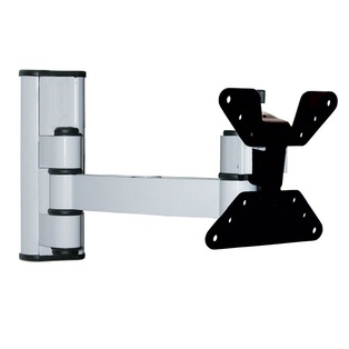 SUPPORTO TV A MURO BRAVO MODELLO LCD20 PER TV LCD DA 10" A 26" CON 2 SNODI COLORE BIANCO 