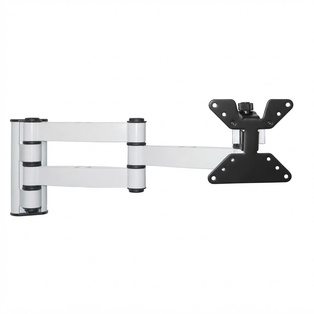 SUPPORTO TV A MURO BRAVO MODELLO LCD30 PER TV LCD DA 10" A 26" CON 3 SNODI COLORE BIANCO 
