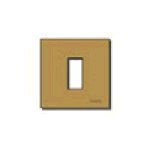 PLACCA VIMAR ALLUMINIO A SCATTO BRONZO SERIE 8000 1 POSTO