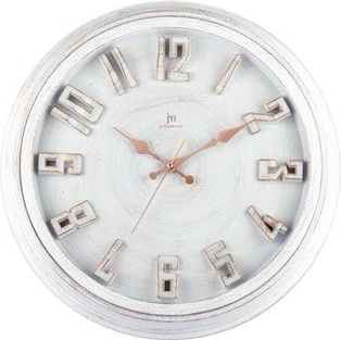 OROLOGIO PARETE ABS NUMERI IN RILIEVO BIANCO LOWELL