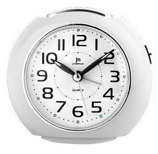 SVEGLIA AL QUARZO ANALOGICA CON LUCE SNOOZE MOVIMENTO CONTINUO SILENZIOSO BIANCA