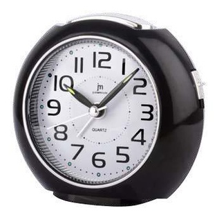SVEGLIA AL QUARZO ANALOGICA CON LUCE SNOOZE MOVIMENTO CONTINUO SILENZIOSO NERO