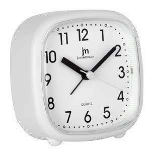 SVEGLIA Q.ZO MOV. CONTINUO QUADRATA -BIANCO