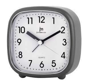 SVEGLIA Q.ZO MOV. CONTINUO QUADRATA -GRIGIO