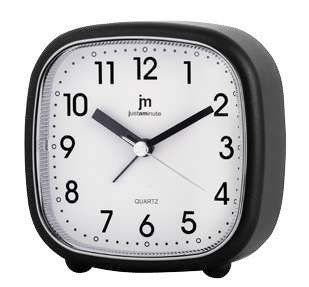 SVEGLIA Q.ZO MOV. CONTINUO QUADRATA - NERO