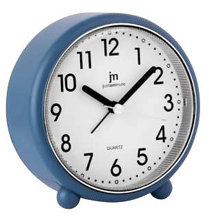 SVEGLIA Q.ZO MOV. CONTINUO TONDA  -BLU