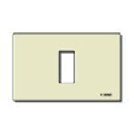 PLACCA VIMAR ALLUMINIO ANONIDIZZATO A SCATTO AVORIO SERIE 8000 1 POSTO