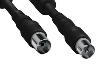 CAVO ANTENNA NEDIS SPINA - PRESA IEC 75 OHM DOPPIO SCHERMO NERO 
